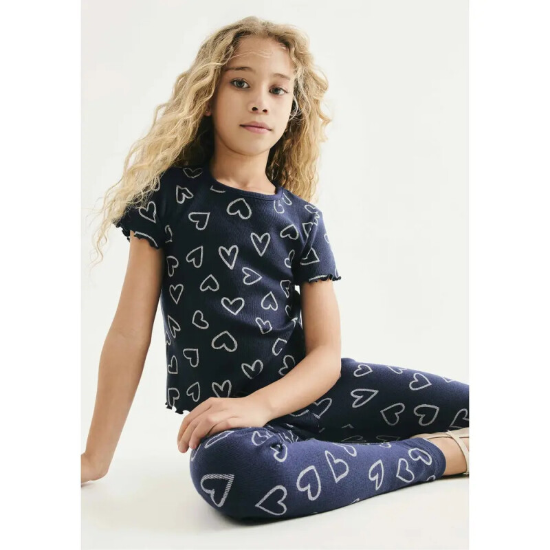 CALCA LEGGING FEM AZUL ESCURO