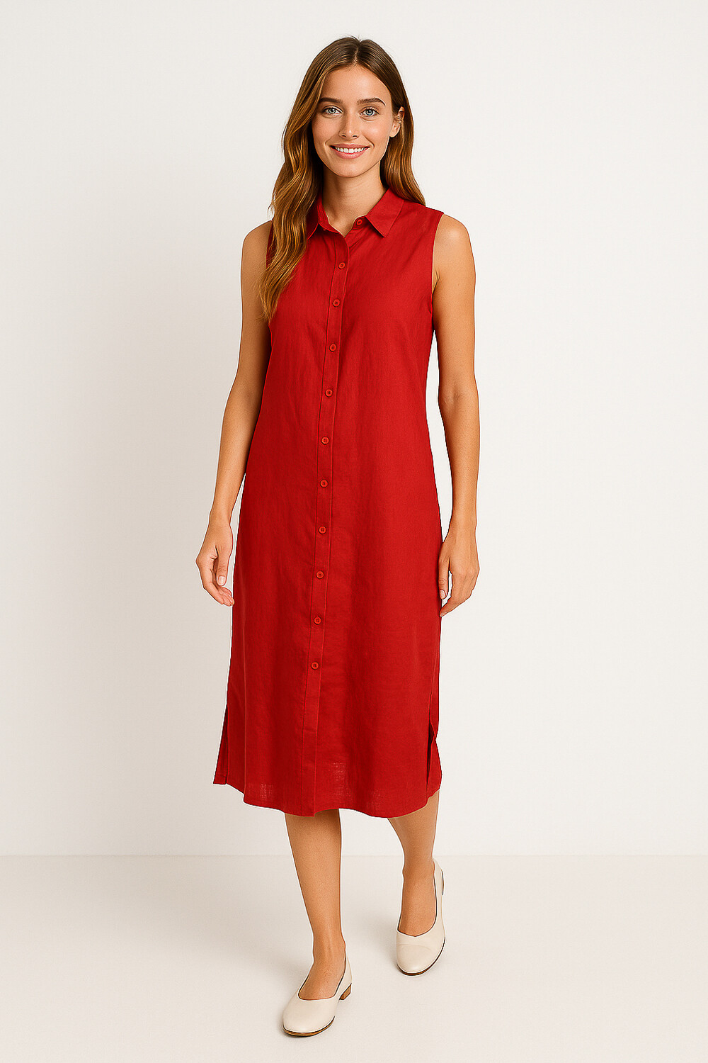 Vestido Vessia Cereza