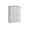 Ropero Mexicano 3 Puertas Blanco 100% Madera Ropero Mexicano 3 Puertas Blanco 100% Madera