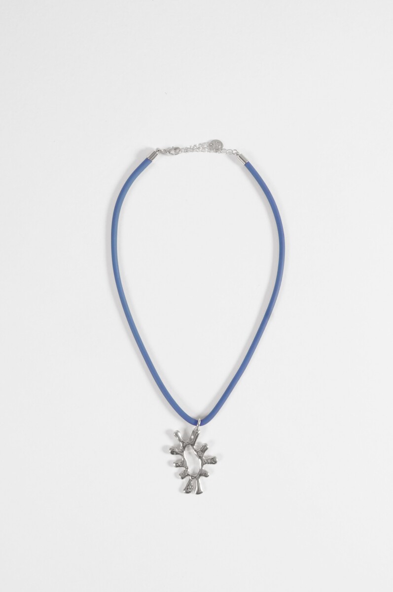Collar sun texture - plateado 