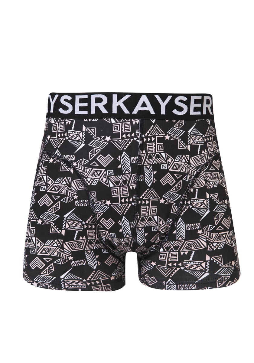 BOXER ALG. CORTO - NEGRO 