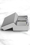 Caja laminada 04 - 12x12x6 cm PLATA
