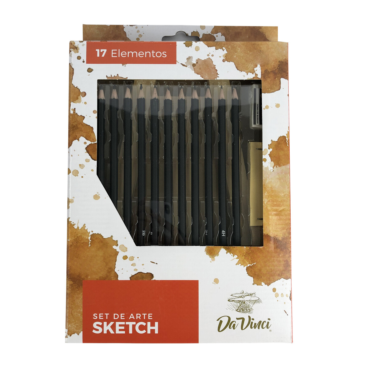 Set de Arte Sketch Da Vinci 17 elementos -FLASH- 