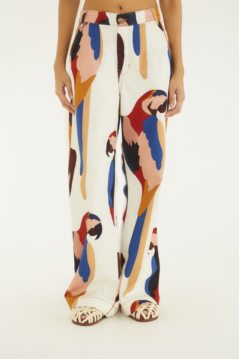 PANTALON ANCHO Multicolor