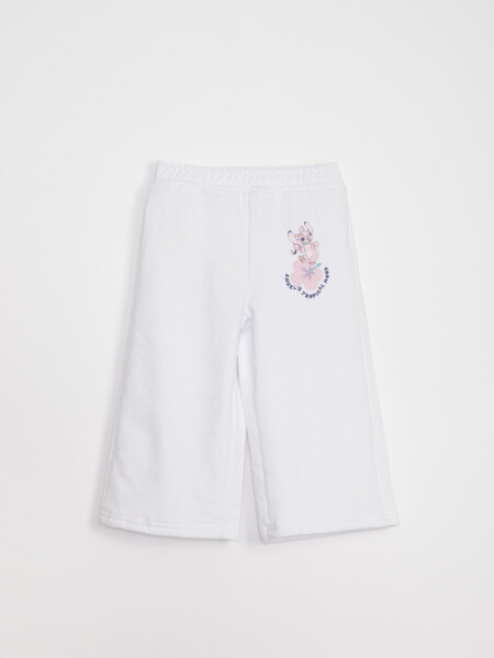 Pantalón deportivo ancho Estampa Crudo