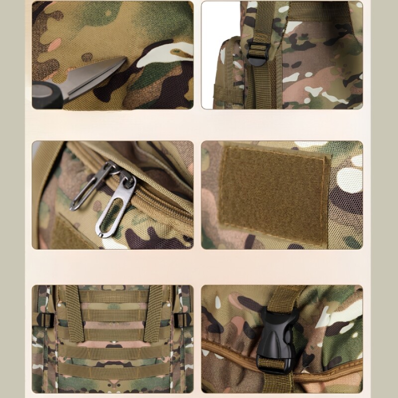 Mochila Táctica Militar 80L Trekking Camuflado Verde
