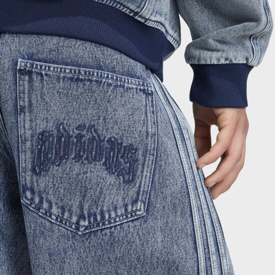 Jeans Adidas Straight Leg Azul
