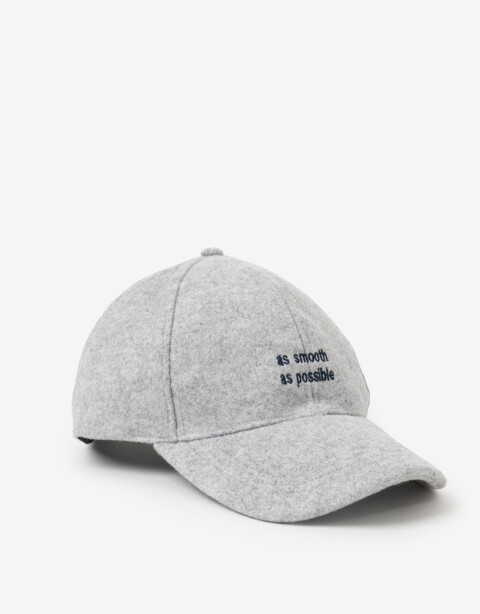Caps Gorra Bordada Fieltro - Gris Cemento