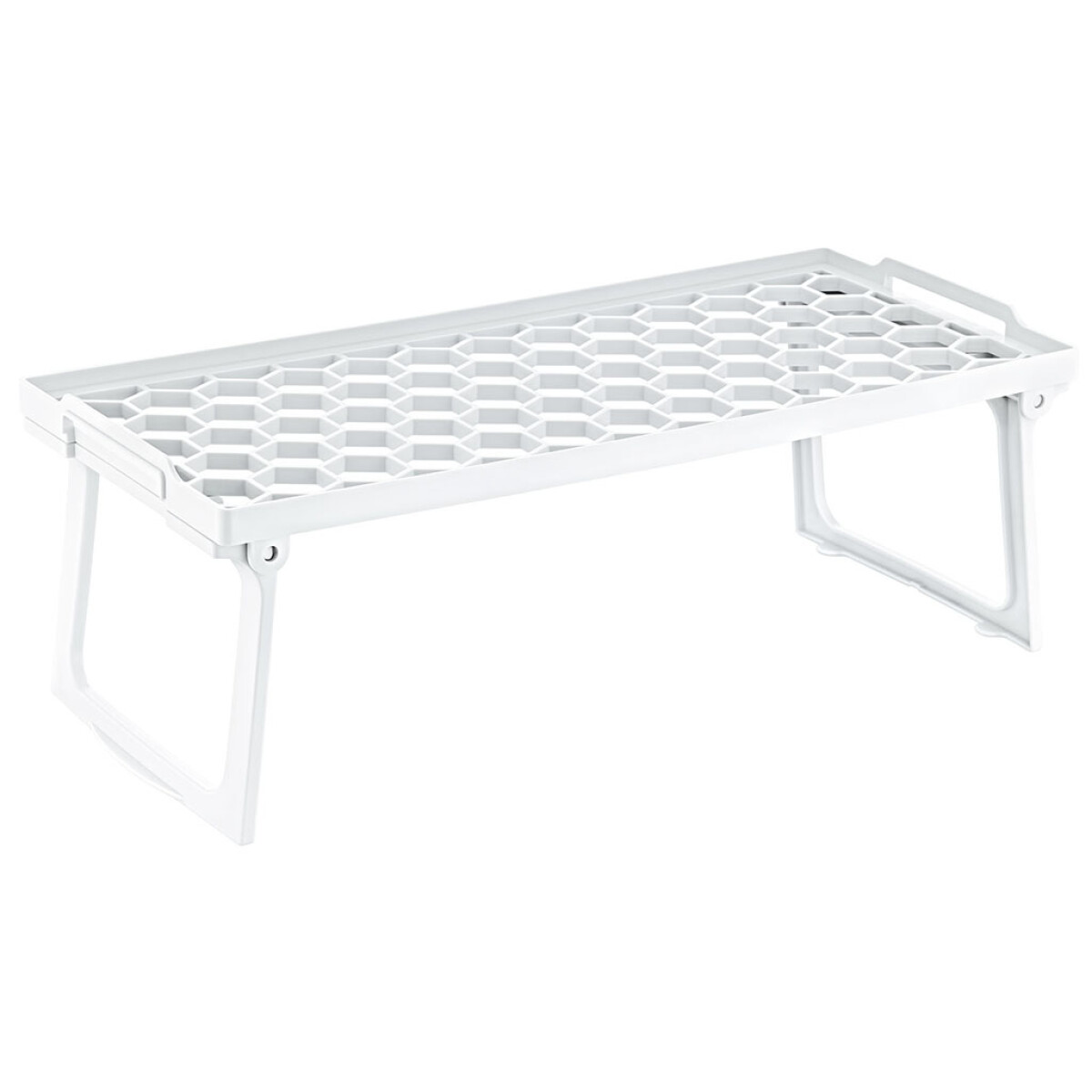 Estante organizador plástico 20x45 cm - BLANCO 