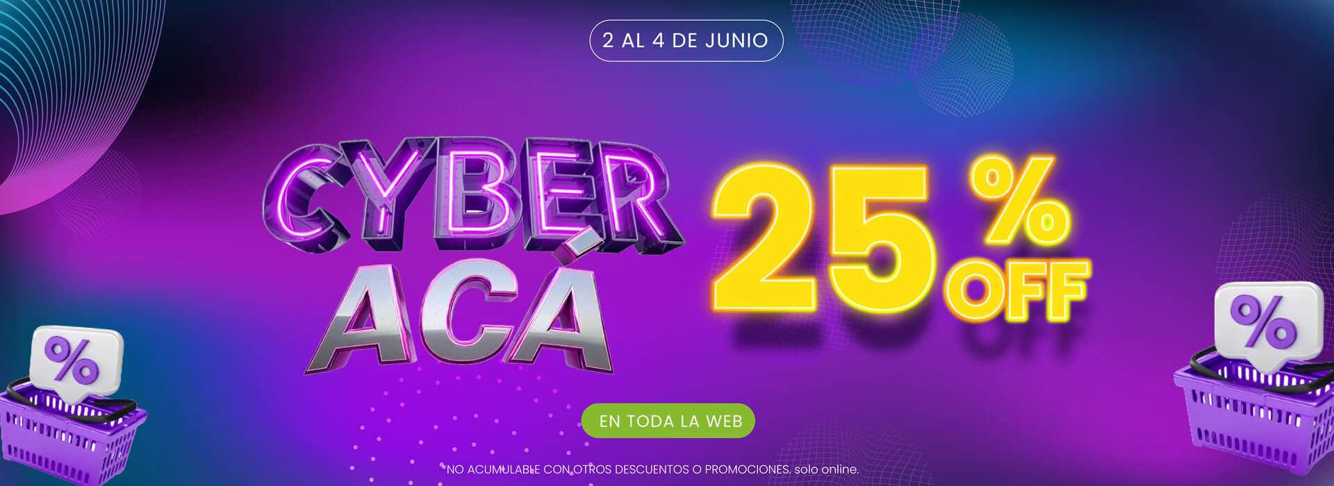Cyberweek Todo Acá del 2 al 4 de junio
