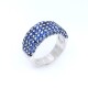 Anillo en oro 18k blanco y zafiros Anillo en oro 18k blanco y zafiros