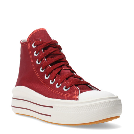 Championes de Mujer Converse Chuck Taylor Move HI Rojo - Egret