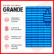 Estera individual doblable 1,80 x 0,9 m AZUL