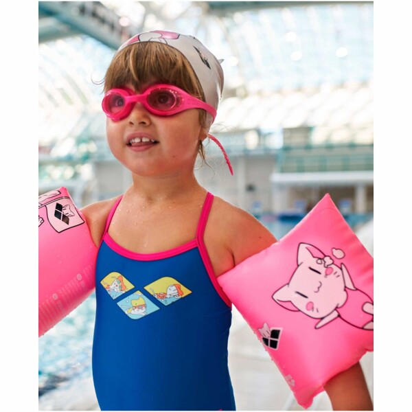 Flotadores Bracitos Inflables De Natación Para Niños Arena Friends Awt Soft Armband Amarillo