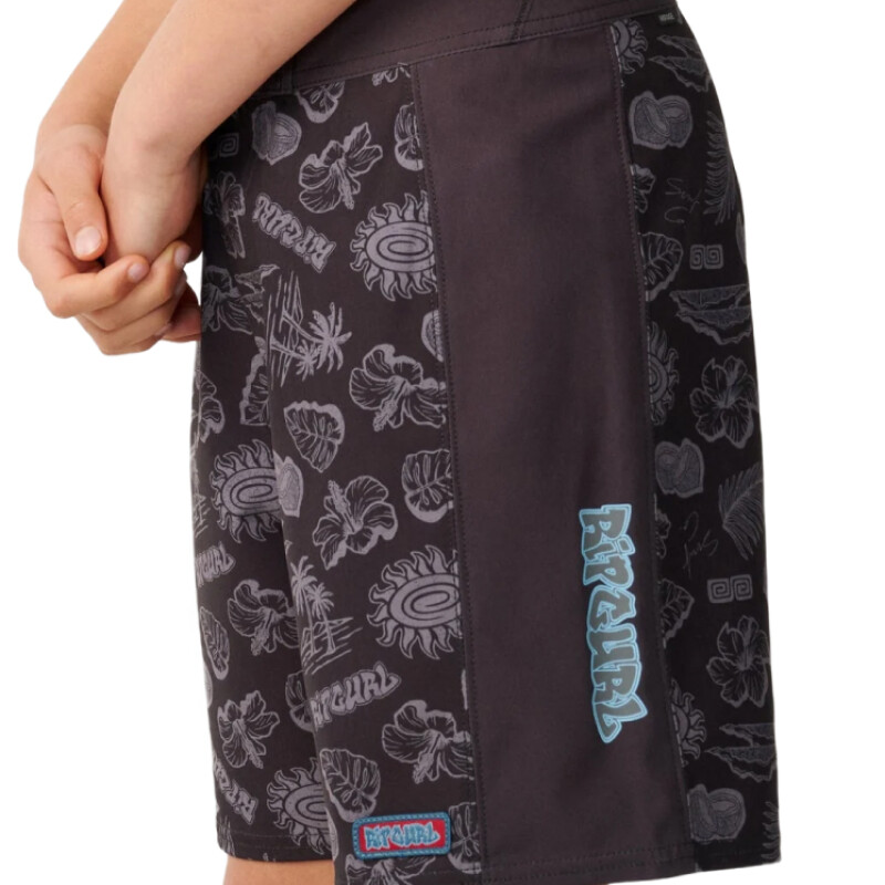 Boardshort Rip Curl Surf Shack Elasto Niño - Negro Boardshort Rip Curl Surf Shack Elasto Niño - Negro
