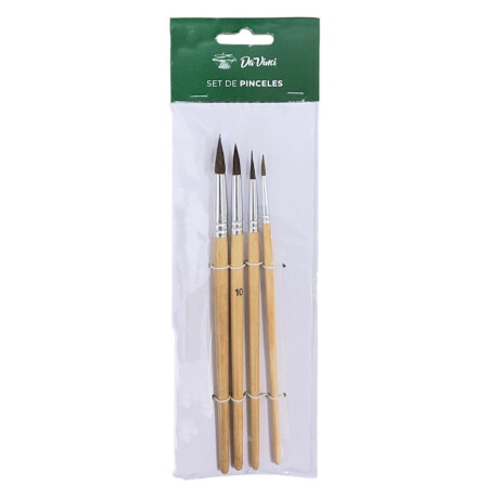 Pinceles Da Vinci 4 pcs Redondos