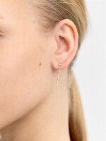 Pendientes Con Circonitas Y Perlas - Plata De Ley 925 dorado