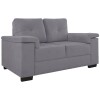 Sofa Luares 2 Cuerpos Tela Gris Sofa Luares 2 Cuerpos Tela Gris