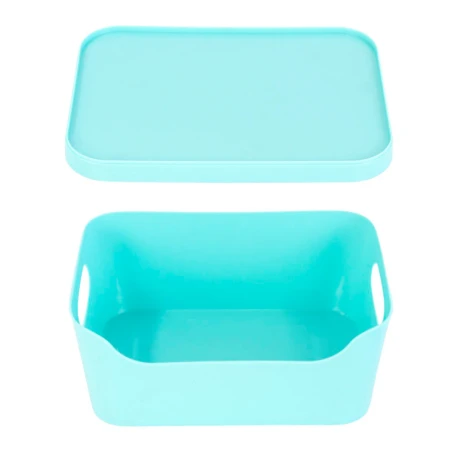 Contenedor de plastico 1.8L con tapa y asas Contenedor de plastico 1.8L con tapa y asas