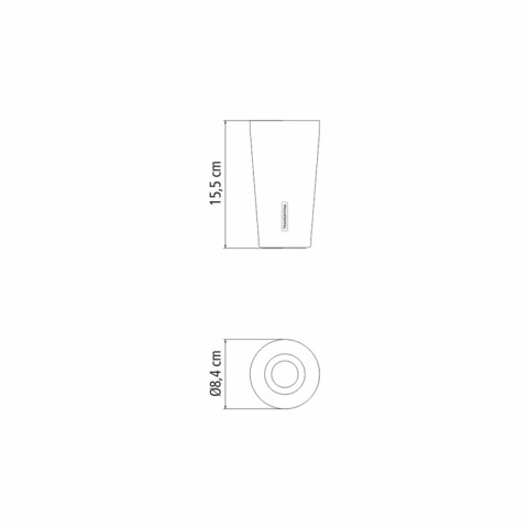 Vaso térmico plateado 420ml. "EXATA" TF6705