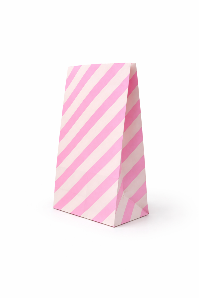 PACK X12 BOLSAS SORPRESITAS RAYAS - ROSADO 