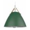 Lampara De Techo Colgante Campana Nordica Metal Cuero Verde
