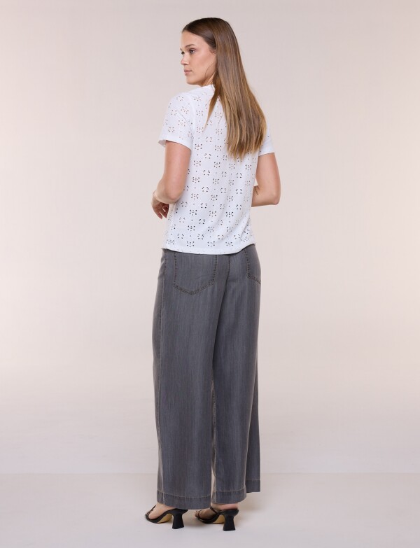 Remera Broderie BLANCO