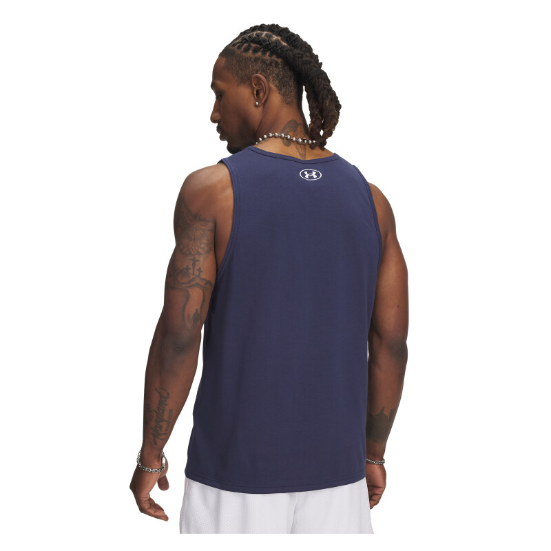 Musculosa Under Armour TANK de Hombre - 1382883-403 Marino-blanco