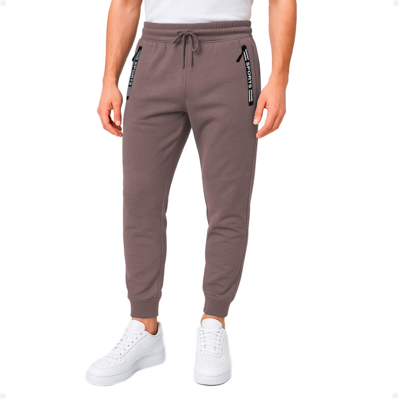 Pantalón Jogging Deportivo Marrón Tala M-L