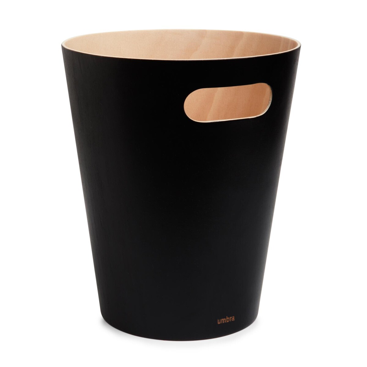 PAPELERA - MADERA NEGRO WOODROW 