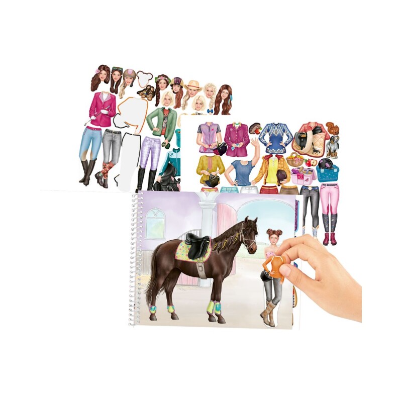 Libro con stickers Top Model - Dress me up Miss Melody Tamaño grande Libro con stickers Top Model - Dress me up Miss Melody Tamaño grande