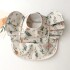 Babero con volados impermeable DELUXE flores