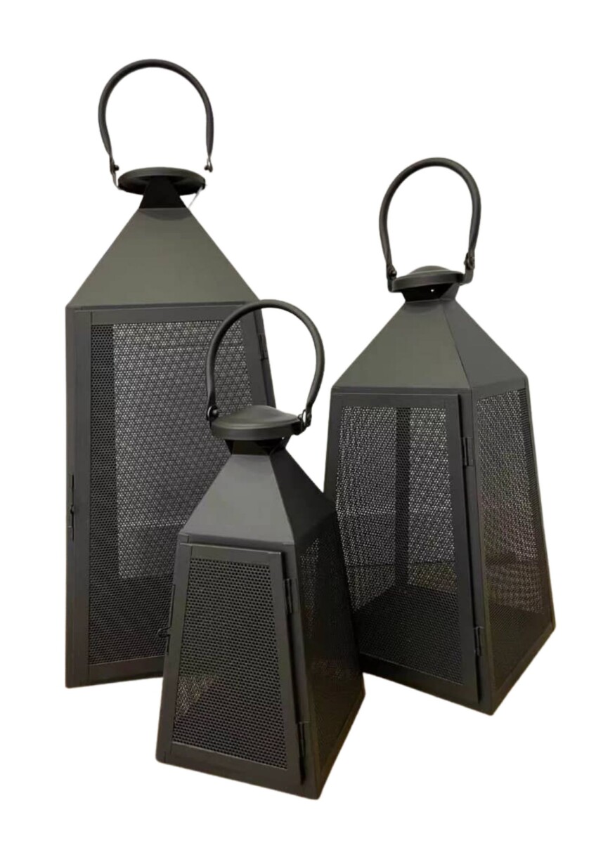 Fanales en metal set x 3 unidades 