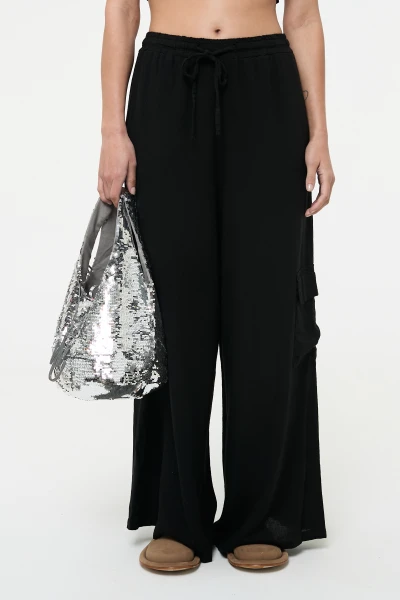 PANTALÓN CARGO Negro