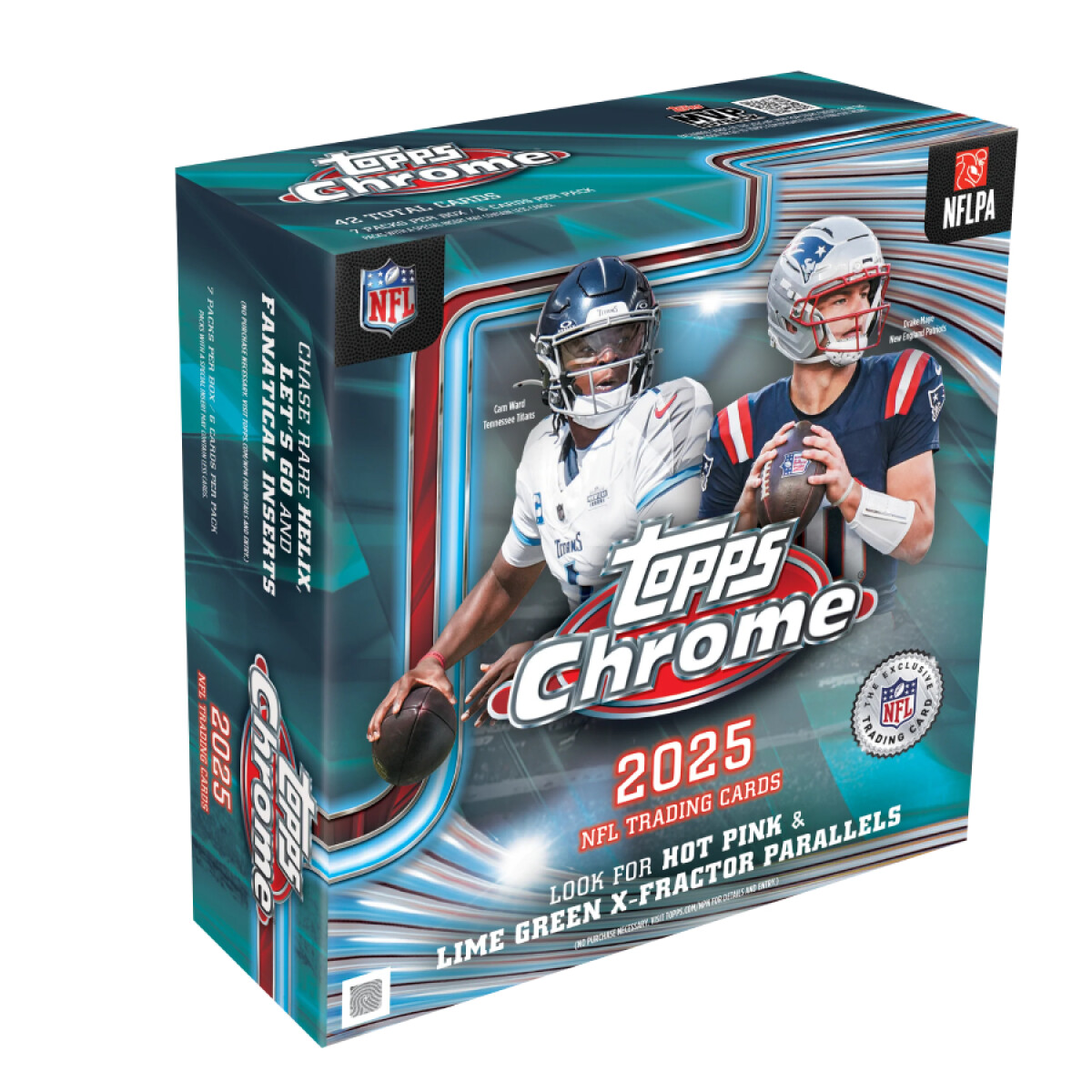Topps Chrome NFL 2025 - Value Box - 42 tarjetas 