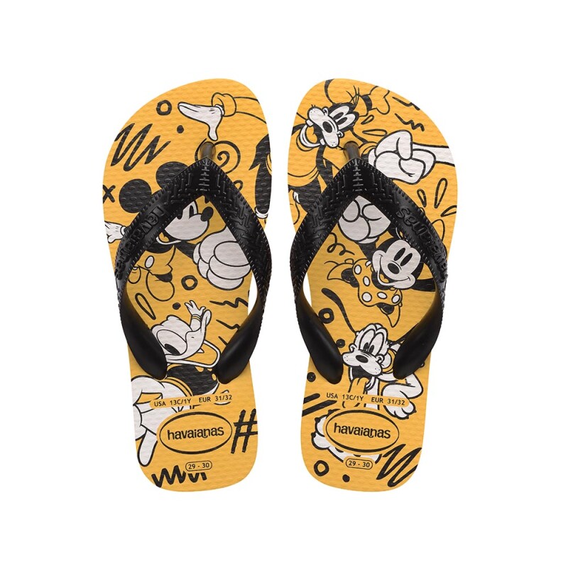Sandalias Havaianas Kids Disney Niños Amarillo