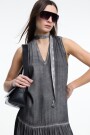 VESTIDO HALTER Gris