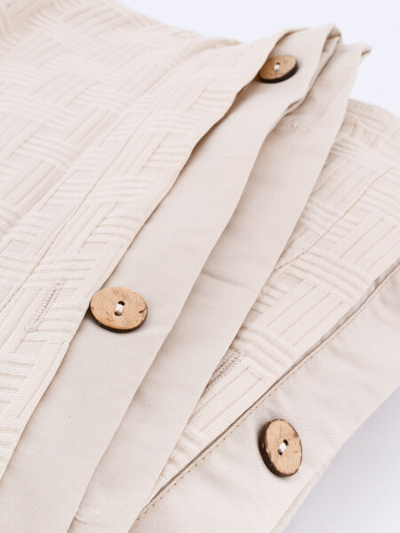 FUNDA ACOLCHADO SET 3 PCS BEIGE