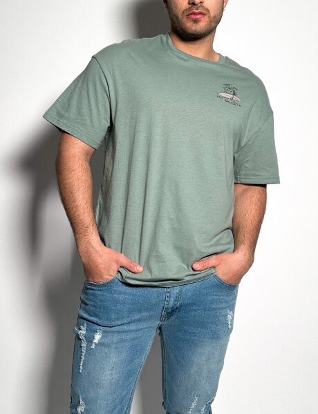 Remera Oversize Buck Verde