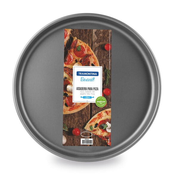 Molde para pizza modelo BRASIL, 30cm. -TRAMONTINA TR5274