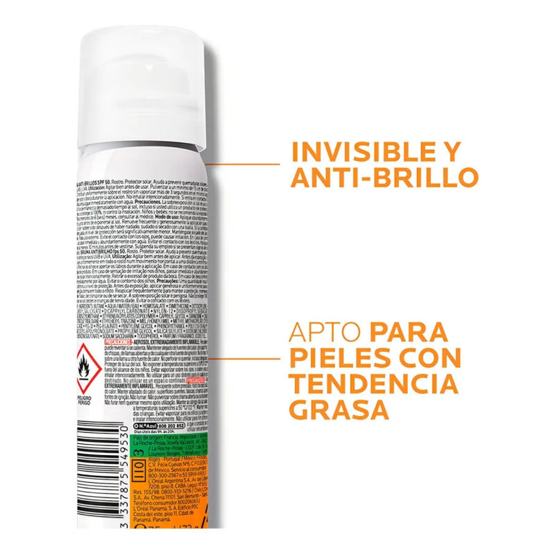 Protector Solar La Roche Posay Anthelios Bruma SPF50+75 ml. Protector Solar La Roche Posay Anthelios Bruma SPF50+75 ml.