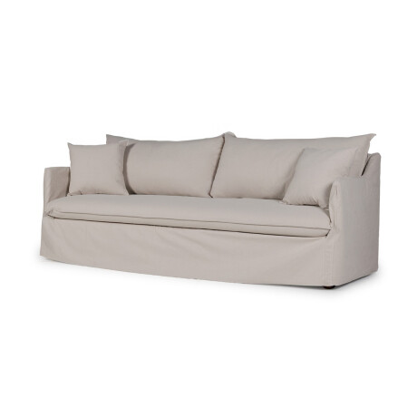 Sofá Snow con Funda - Tela Rústica - 3 cuerpos TD5263-1636 (Capuccino)