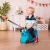 valija 2 en 1 buggy b toys perrito azul