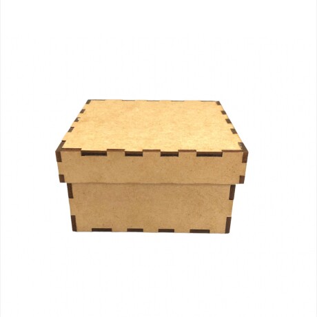 Caja con Tapa 10x10x5 cm en MDF Caja con Tapa 10x10x5 cm en MDF