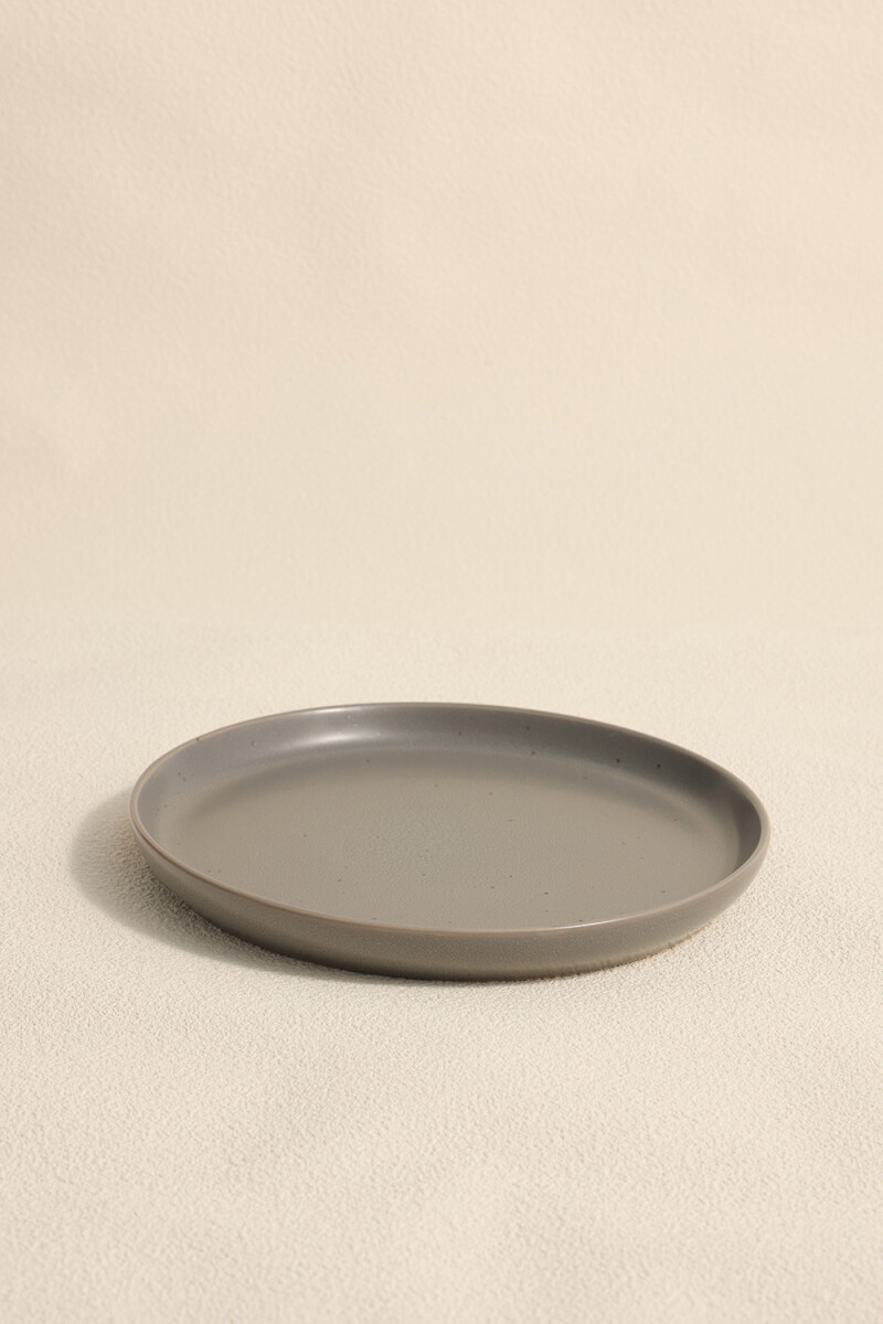 Plato Postre Dark Grey - Color Unico 
