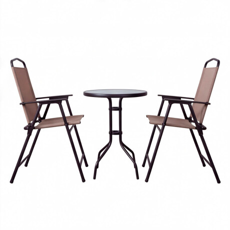 Set X3 Juego Jardín Alto Sillas Mesa Patio Exterior Set X3 Juego Jardín Alto Sillas Mesa Patio Exterior