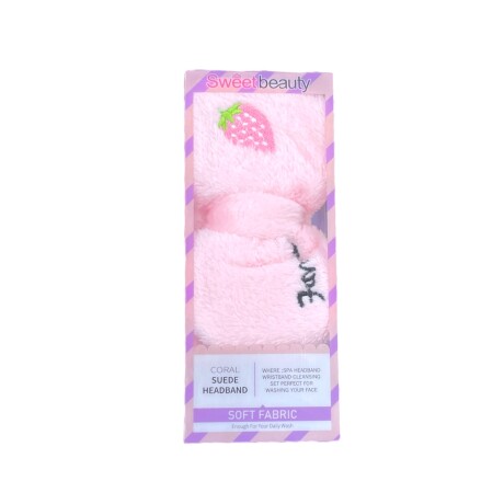 Vincha Spa Infantil Rosa Pastel