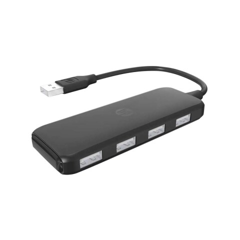 Adaptador Multipuerto Hub HP 4 Puertos USB 2.0 DHC-CT110C Color Negro