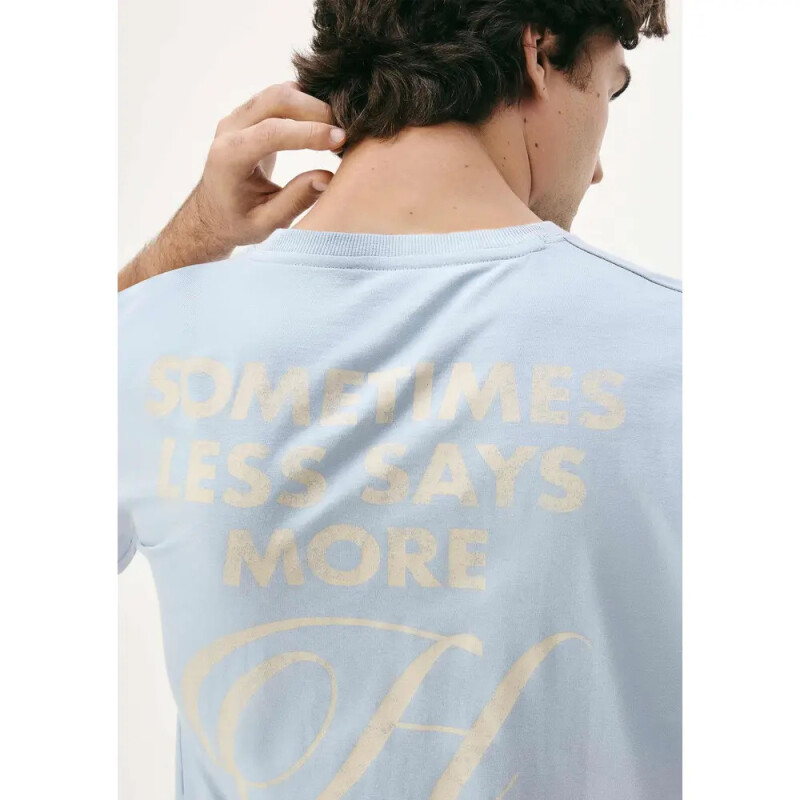 CAMISETA MM MASC AZUL CLARO