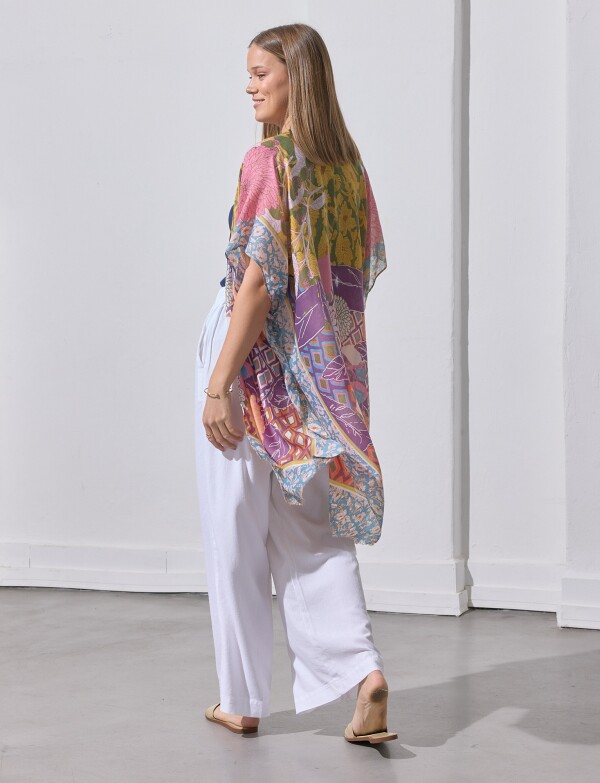 Kimono Patchwork MULTI/AMARILLO